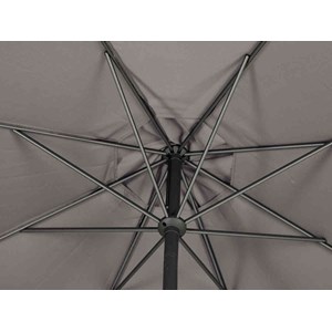 Parasol droit rond loompa taupe - 3 m - hespéride