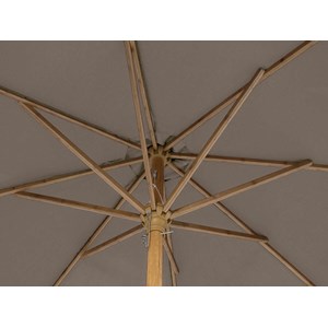 Parasol droit rond tinaei taupe - 3 m - hespéride
