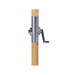 Parasol droit rond tinaei taupe - 3 m - hespéride