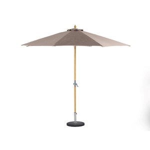 Parasol droit rond tinaei taupe - 3 m - hespéride