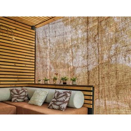 Ombrière naturelle en fibres de coco rectangulaire 3 x 2 m - jardiline