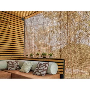 Ombrière naturelle en fibres de coco rectangulaire 3 x 2 m - jardiline