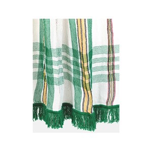 Rideau de porte moustiquaire en toile multicolore vert 140 x 225 cm - morel