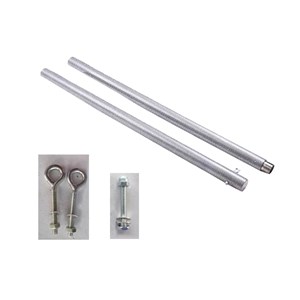 Mât de fixation pour voile d'ombrage ø 50 mm - 2,55 m - hespéride