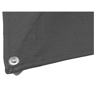 Parasol déporté carré melhia anthracite - 3 x 3 m - hespéride