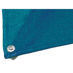 Parasol déporté rectangulaire melhia bleu canard - 4 x 3 m - hespéride