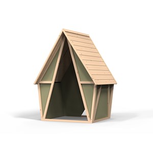 Maisonnette en bois pour enfants yuki 100 - exit toys