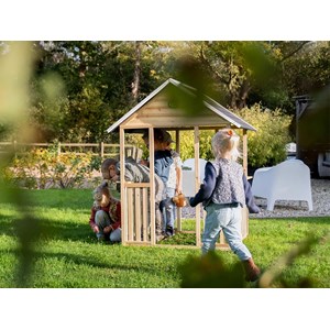 Maisonnette en bois pour enfants panorama 100 - exit toys