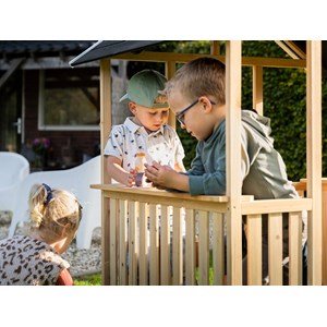 Maisonnette en bois pour enfants panorama 100 - exit toys