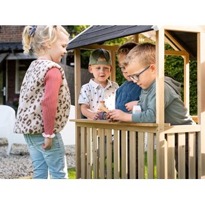 Maisonnette en bois pour enfants panorama 100 - exit toys