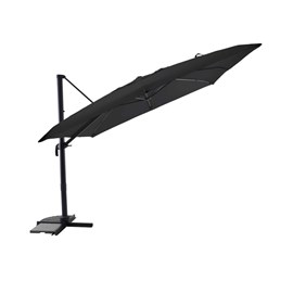 Parasol déportée 3 x 3 m inclinable 5 positions anthracite - jardideco