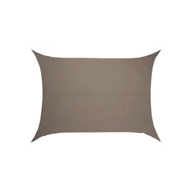 Voile d'ombrage solaire rectangulaire elyora blé - 3 x 2 m - hespéride