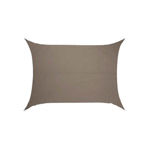 Voile d'ombrage solaire rectangulaire elyora blé - 3 x 2 m - hespéride