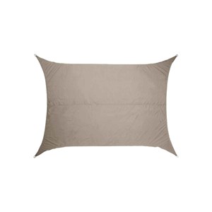 Voile d'ombrage solaire rectangulaire elyora blé - 4 x 3 m - hespéride