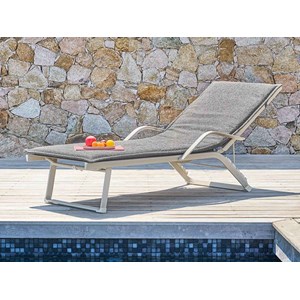 Coussin pour transat 190 x 60 cm solfia ardoise - hespéride