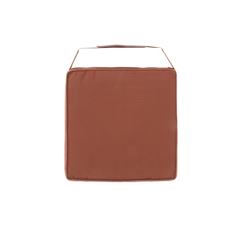 Galette de chaise de jardin 40 x 40 cm acajou - hespéride