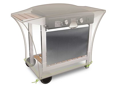 Housse pour chariot plancha cover line - 110 x 60 x 60 cm - jardiline