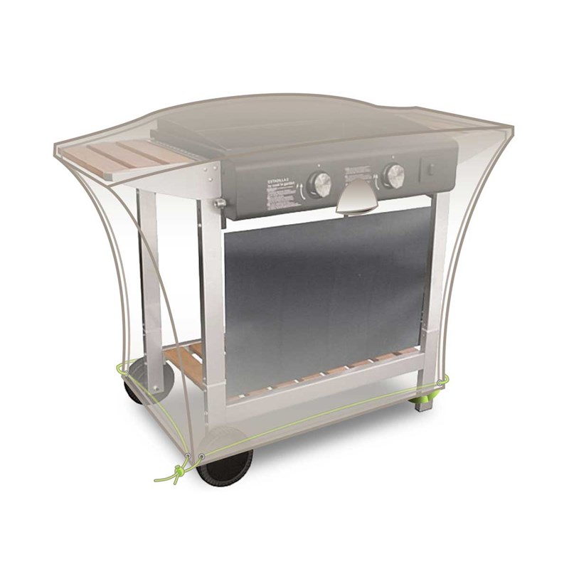 Housse pour chariot plancha cover line - 110 x 60 x 60 cm - jardiline