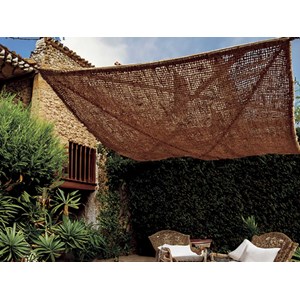 Voile d'ombrage rectangulaire sunnet en fibre de coco - 2 x 4 m - nortene