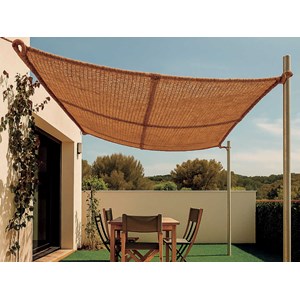 Voile d'ombrage carrée sunnet en fibre de coco 3 x 3 m - nortene