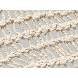 Ombrière macramé en polycoton triangulaire, fait main, 3 m - jardiline