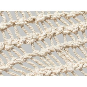 Ombrière macramé en polycoton triangulaire, fait main, 3 m - jardiline
