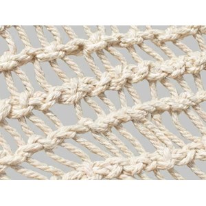 Ombrière macramé en polycoton rectangulaire, fait main, 3 x 2 m - jardiline