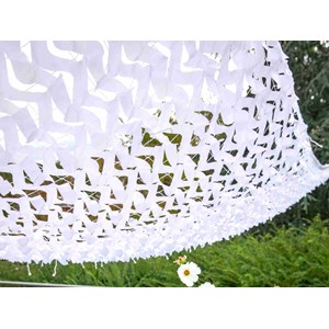 Filet d'ombrage rectangulaire polyester oxford, 4 x 3 m , blanc - jardiline