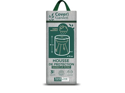 Housse de protection cover garden pour barbecue rond - ø70 x 80 cm - jardiline