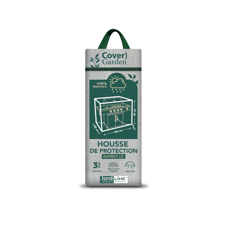 Jardiline - Housse de protection cover garden pour barbecue - 147 x 80 x 90 cm - jardiline