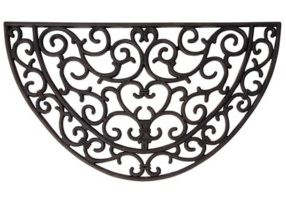 Paillasson tapis caoutchouc demi-lune - 68 x 40 cm - esschert design