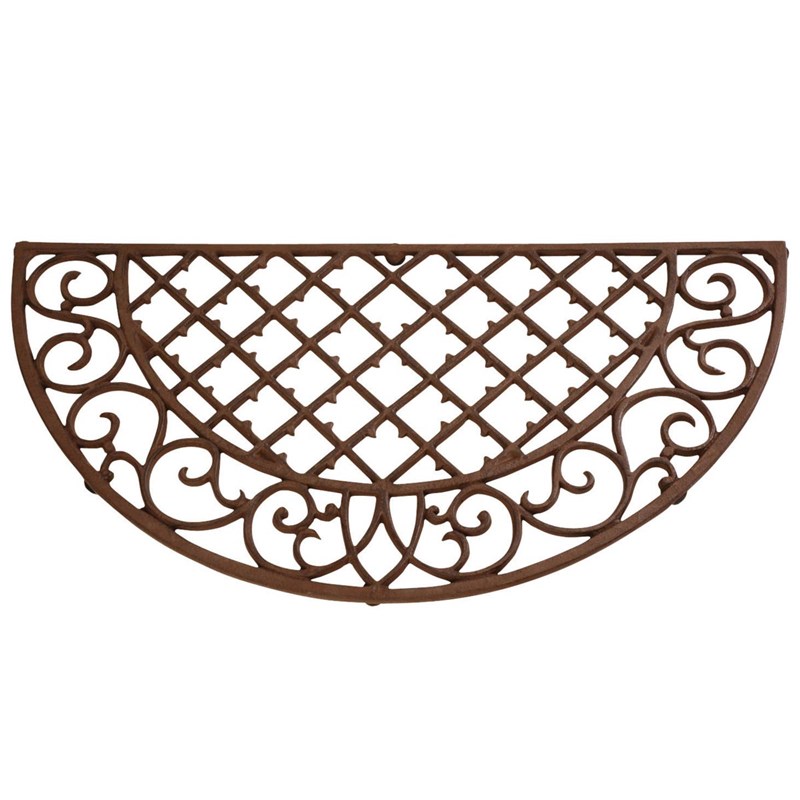 Paillasson tapis fonte demi-lune - 67 x 34 cm - esschert design