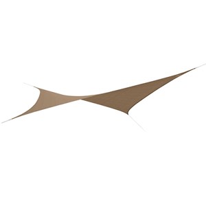 Voile d'ombrage rectangulaire 4 x 3 m - austral - brun havane - jardiline