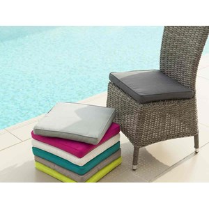 Galette de chaise de jardin 40 x 40 cm ardoise - hespéride