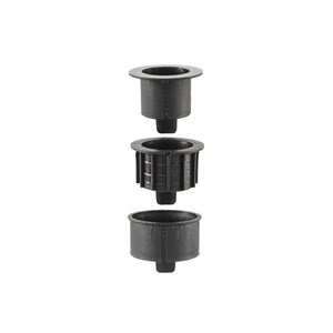 Pied en béton pour parasol droit 15 kg noir - hespéride