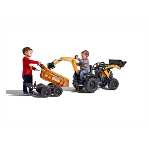 Tractopelle à pédales case ih construction avec excavatrice et selle pivotante 3