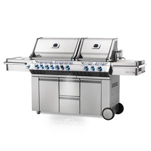 Barbecue à gaz prestige pro 825 4 brûleurs + 2 sizzle zone + brûleur arrière + f