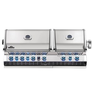 Barbecue à gaz encastrable prestige pro 825 avec rôtissoire - napoleon