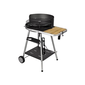 Barbecue charbon port grimaud + gant de protection + malette 8 accessoires inox