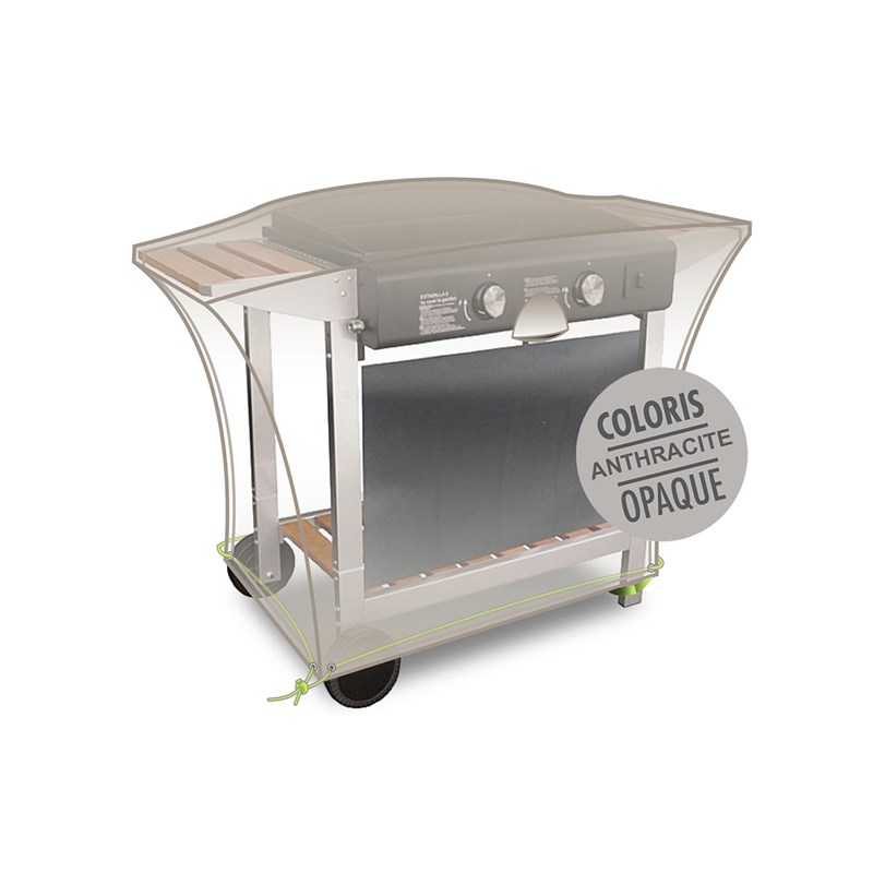Jardiline - Housse pour plancha encastrée sur chariot cover air - 110 x 60 x 60 cm - jardili