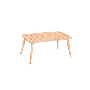 Salon de jardin en bois et résine tréssée coloris naturel koh tao - 5 places - j