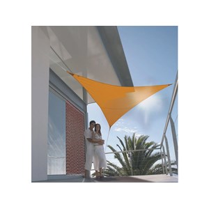 Voile d'ombrage triangulaire serenity - 3,60 x 3,60 x 3,60 m - mangue - jardilin