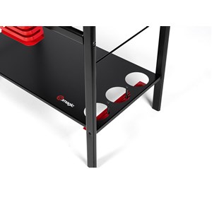 Barbecue à charbon vulcano 2600 + malette 8 ustensiles + dégraissant barbecues -