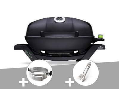 Barbecue électrique travel q pro285e + rôtissoire + ensemble 2 ustensiles - napo