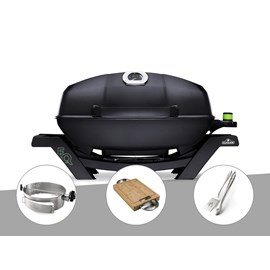 Barbecue électrique travel q pro285e + rôtissoire + planche à découper + ensembl