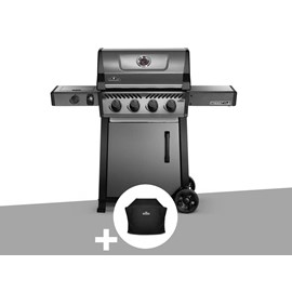 Barbecue à gaz freestyle f425sib - 4 brûleurs + sizzle zone + housse de protecti