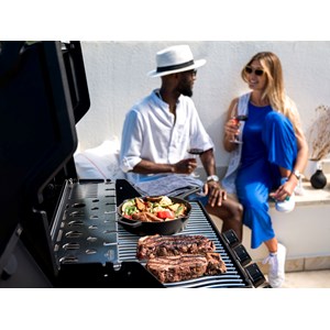 Barbecue à gaz phantom freestyle 425 sib noir mat 4 brûleurs + housse de protect