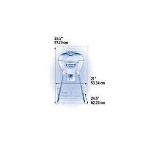 Barbecue à charbon charcoal kettle premium 47 cm + housse de protection - napole