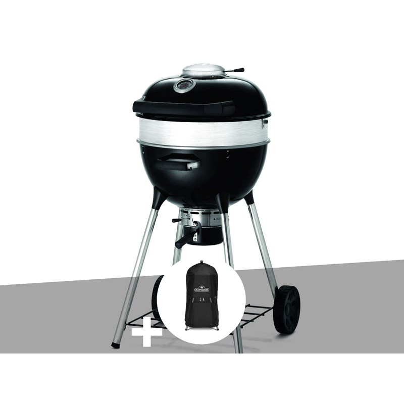 Barbecue à charbon charcoal kettle pro 47 cm + housse pour barbecue à charbon ke