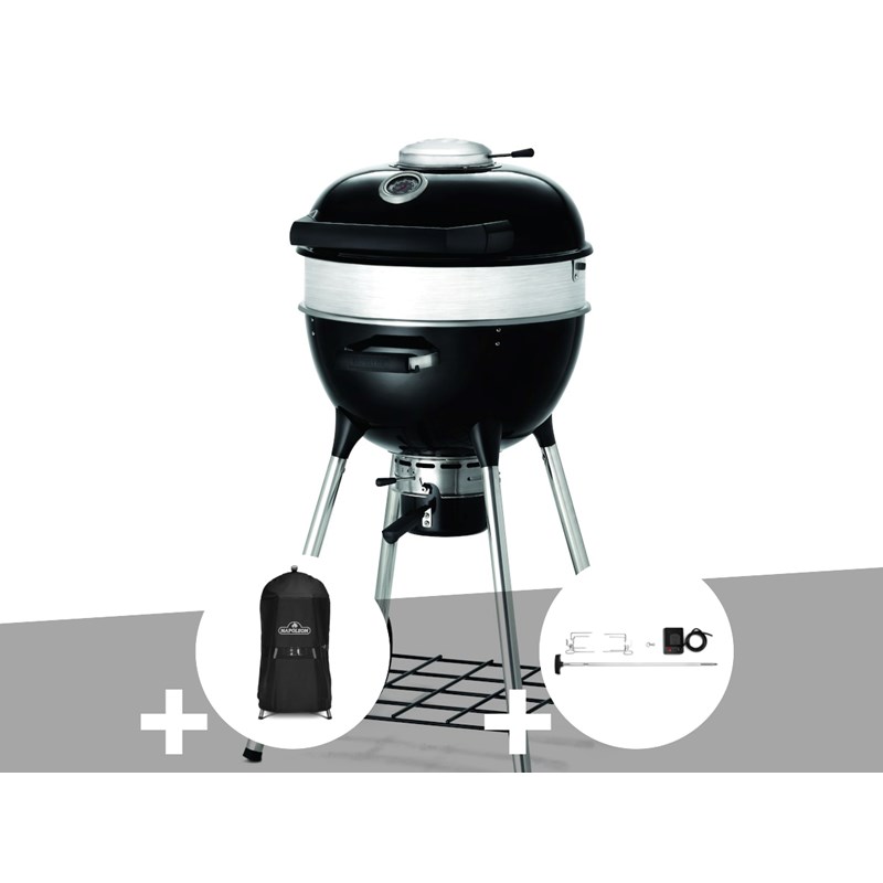 Barbecue à charbon charcoal kettle pro 47 cm + housse pour barbecue à charbon ke